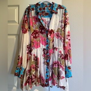 Beautiful free people button up blouse